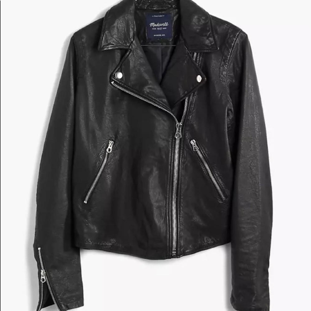 Madewell Washed Leather Motorcycle Jacket
